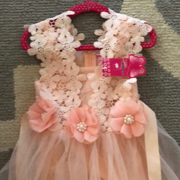 Pink lace toddler dress NWT - Picture 2 of 4
